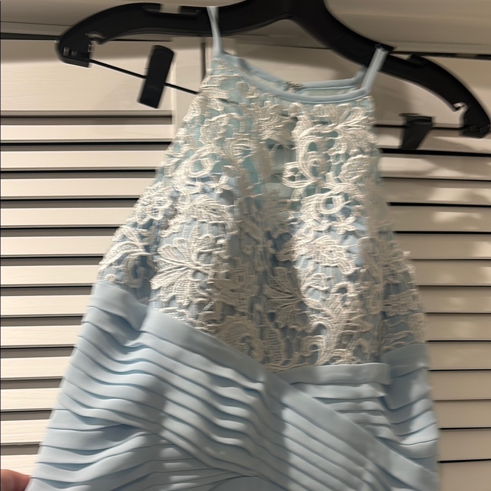 JJs House Light Blue Lace Maxi Dress - Picture 2 of 7